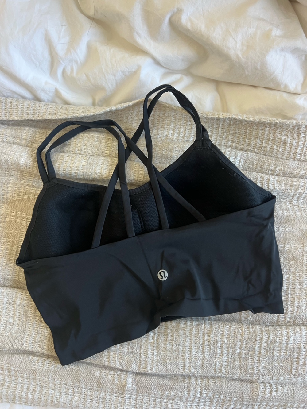 Lululemon Black Strappy Sports Bra - Picture 4 of 5